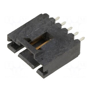 Socket | wire-board | male | AMPMODU MTE | 2.54mm | PIN: 5 | THT | on PCBs
