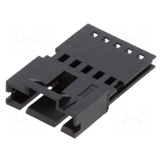 Plug | wire-wire | male | AMPMODU MTE | 2.54mm | PIN: 5 | w/o contacts