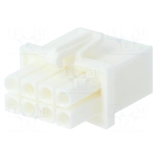 Plug | wire-wire | female | Mini Universal MATE-N-LOK | 4.14mm | PIN: 8