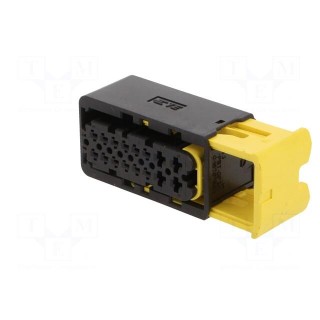 Connector: automotive | female | plug | for cable | PIN: 16 | black | IP67