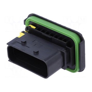 Connector: automotive | male | socket | PIN: 16 | Type: w/o contacts
