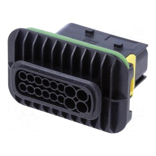 Connector: automotive | male | socket | PIN: 16 | Type: w/o contacts