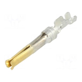 Contact | female | copper alloy | gold-plated | 0.08÷0.22mm2 | crimped