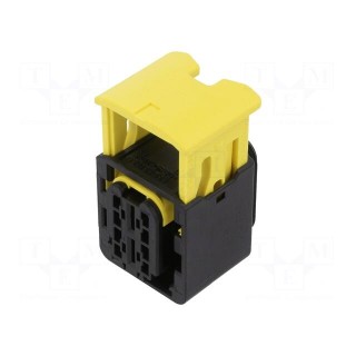 Connector: automotive | female | plug | for cable | PIN: 2 | black | IP67