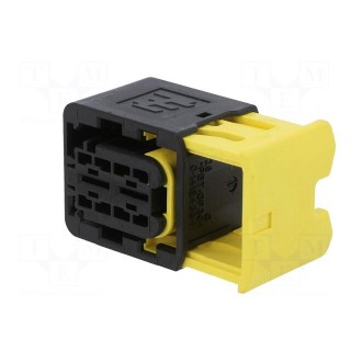 Connector: automotive | female | plug | for cable | PIN: 2 | black | IP67