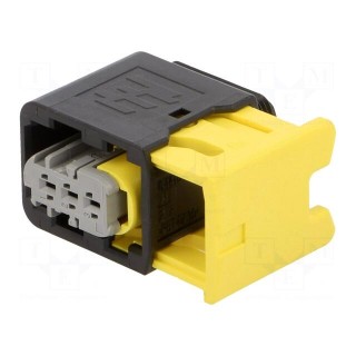 Connector: automotive | female | plug | for cable | PIN: 3 | grey | IP67