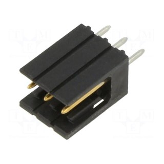 Connector: wire-board | socket | male | Plating: tinned | PIN: 3 | 2.54mm