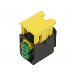 Connector: automotive | female | plug | for cable | PIN: 3 | green | IP67