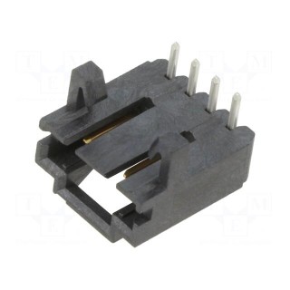 Socket | wire-board | male | AMPMODU MTE | 2.54mm | PIN: 4 | THT | on PCBs