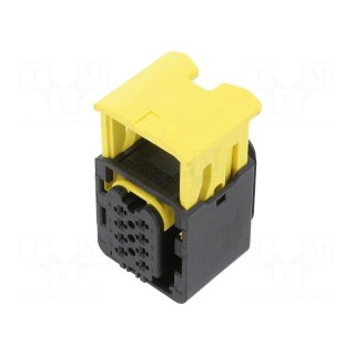Connector: automotive | female | plug | for cable | PIN: 8 | black | IP67
