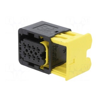 Connector: automotive | female | plug | for cable | PIN: 8 | black | IP67