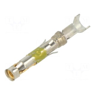 Contact | female | 16 | brass | gold-plated | Type III+ | bulk | crimped