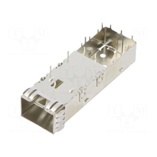 SFP+ 1x1 Cage Assembly, PCI, Solder Tail