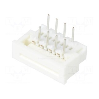 Connector: FFC/FPC | angled 90° | PIN: 8 | top contacts,ZIF | THT | 200V