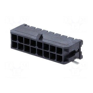 Socket | wire-board | male | Micro-Fit 3.0 | 3mm | PIN: 16 | Layout: 2x8
