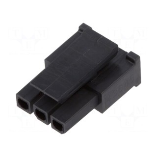 Plug | wire-board | female | Micro-Fit 3.0 | 3mm | PIN: 3 | w/o contacts