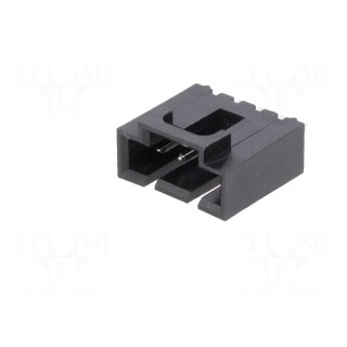 Socket | wire-board | male | SL | 2.54mm | PIN: 4 | THT | gold-plated