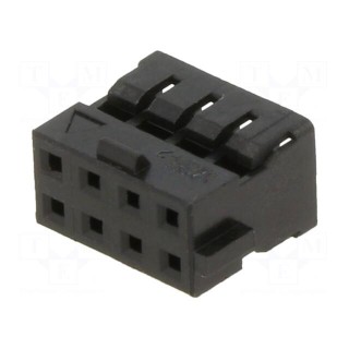 Plug | wire-wire/PCB | female | Milli-Grid | 2mm | PIN: 8 | w/o contacts