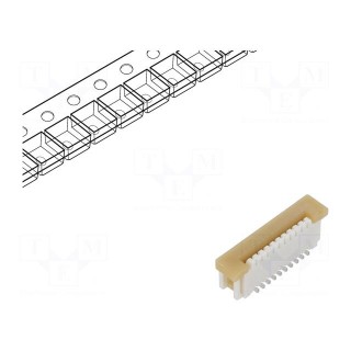 Connector: FFC/FPC | vertical | PIN: 10 | ZIF | SMT | Easy-On | 125V | 1A