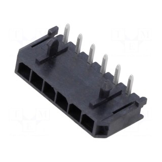 Socket | wire-board | male | Micro-Fit 3.0 | 3mm | PIN: 6 | 5A