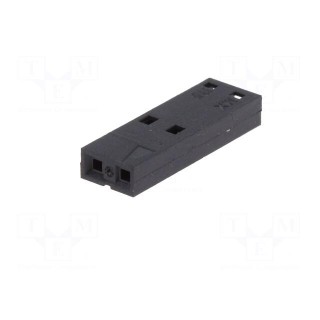 Plug | wire-wire/PCB | female | SL | 2.54mm | PIN: 2 | w/o contacts