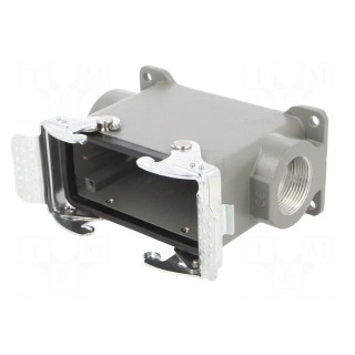 Enclosure: for HDC connectors | size 16B | with double latch | high