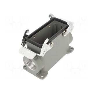 Enclosure: for HDC connectors | size 16B | with double latch | high