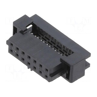 Plug | wire-wire/PCB | female | Milli-Grid | 2mm | PIN: 14 | IDC | 1A
