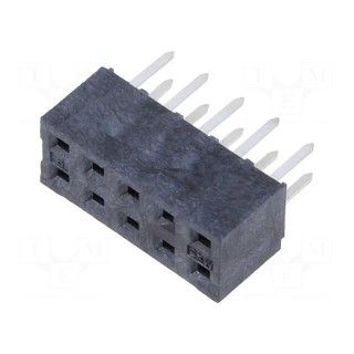 Socket | PCB-cable/PCB | female | Milli-Grid | 2mm | PIN: 10 | on PCBs