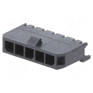 Socket | wire-board | male | Micro-Fit 3.0 | 3mm | PIN: 5 | 5A