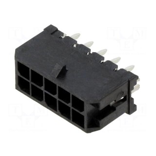 Socket | wire-board | male | Micro-Fit 3.0 | 3mm | PIN: 10 | Layout: 2x5