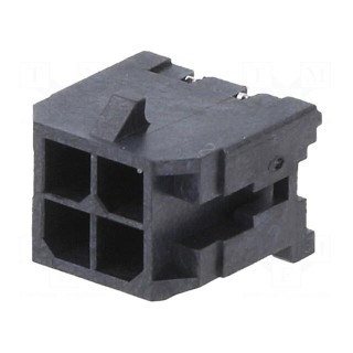 Socket | wire-board | male | Micro-Fit 3.0 | 3mm | PIN: 4 | Layout: 2x2