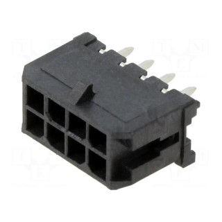 Socket | wire-board | male | Micro-Fit 3.0 | 3mm | PIN: 8 | Layout: 2x4