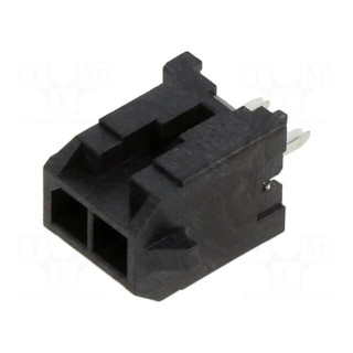 Socket | wire-board | male | Micro-Fit 3.0 | 3mm | PIN: 2 | Layout: 2x1