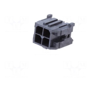 Socket | wire-board | male | Micro-Fit 3.0 | 3mm | PIN: 4 | Layout: 2x2