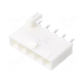 Socket | wire-board | male | Mini-Fit Jr | 4.2mm | PIN: 5 | THT | PCB snap