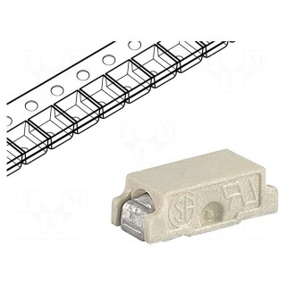 Fuse: fuse | quick blow | 3A | 63VAC | 63VDC | SMD | 7,4x3,1x2,6mm | OMF 63