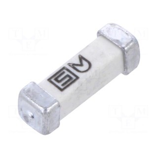 Fuse: fuse | quick blow | 1.6A | 250VAC | 125VDC | SMD | ceramic | 3x10.1mm