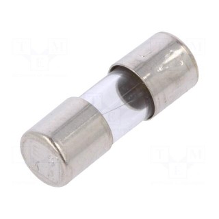 Fuse: fuse | quick blow | 0.25A | 250VAC | cylindrical,glass | 5x15mm