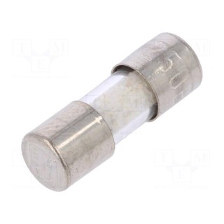 Fuse: fuse | quick blow | 0.5A | 250VAC | cylindrical,glass | 5x15mm