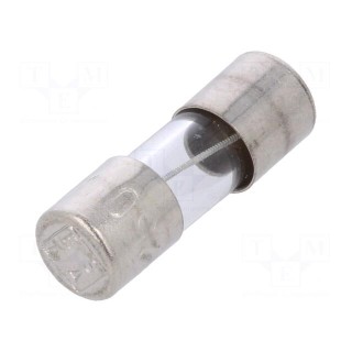 Fuse: fuse | time-lag | 0.25A | 250VAC | cylindrical,glass | 5x15mm
