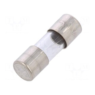 Fuse: fuse | time-lag | 0.5A | 250VAC | cylindrical,glass | 5x15mm