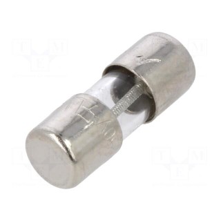 Fuse: fuse | time-lag | 0.5A | 350VAC | cylindrical,glass | 5x15mm | 2JS