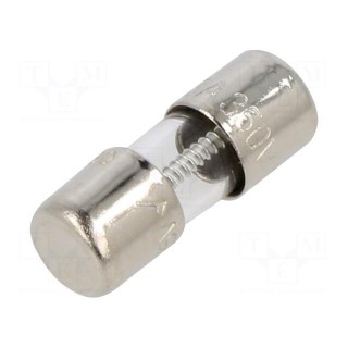 Fuse: fuse | time-lag | 3A | 350VAC | cylindrical,glass | 5x15mm | brass