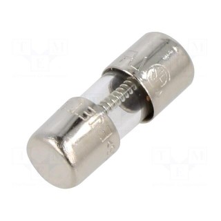 Fuse: fuse | time-lag | 4A | 350VAC | cylindrical,glass | 5x15mm | brass