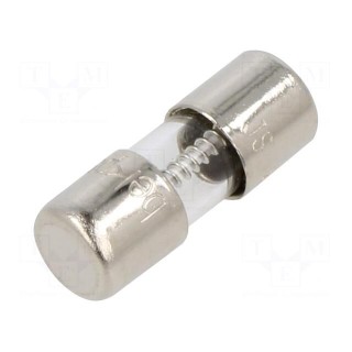 Fuse: fuse | time-lag | 5A | 350VAC | cylindrical,glass | 5x15mm | brass