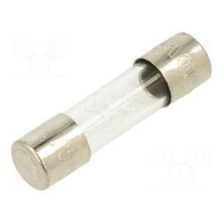 Fuse: fuse | quick blow | 1.6A | 250VAC | glass | 5x20mm | brass | bulk