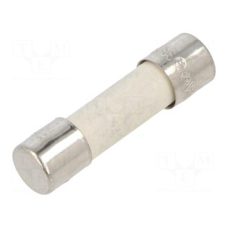 Fuse: fuse | quick blow | 6.3A | 250VAC | ceramic,cylindrical | 5x20mm