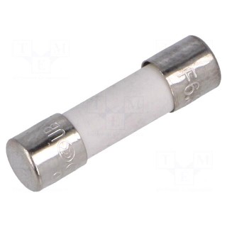 Fuse: fuse | quick blow | 6.3A | 250VAC | ceramic,cylindrical | 5x20mm