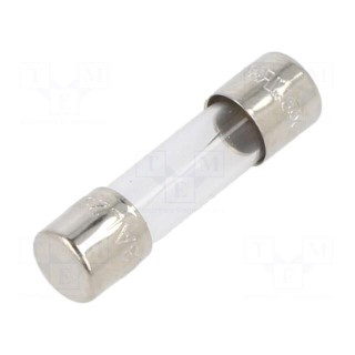 Fuse: fuse | quick blow | 6.3A | 250VAC | cylindrical,glass | 5x20mm